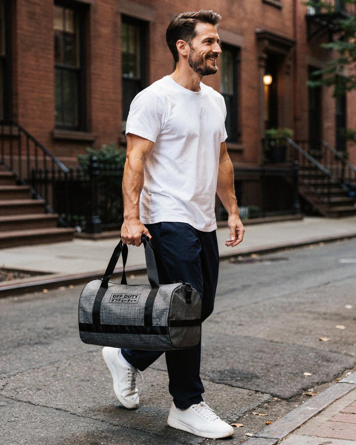 Off Duty Day Trip Gym Bag, West Village walk