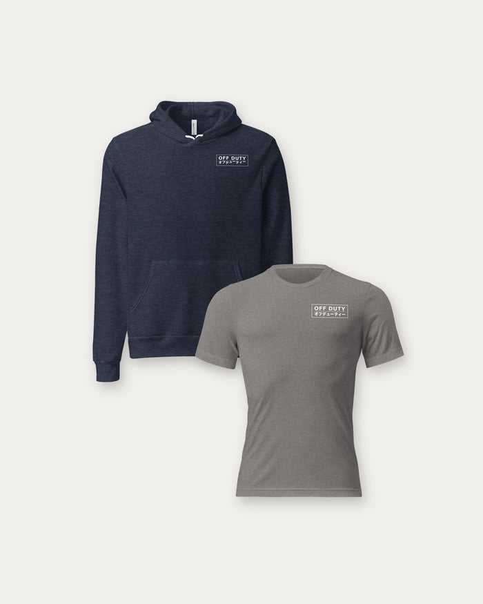 Weekend + Sunday: Tee and hoodie