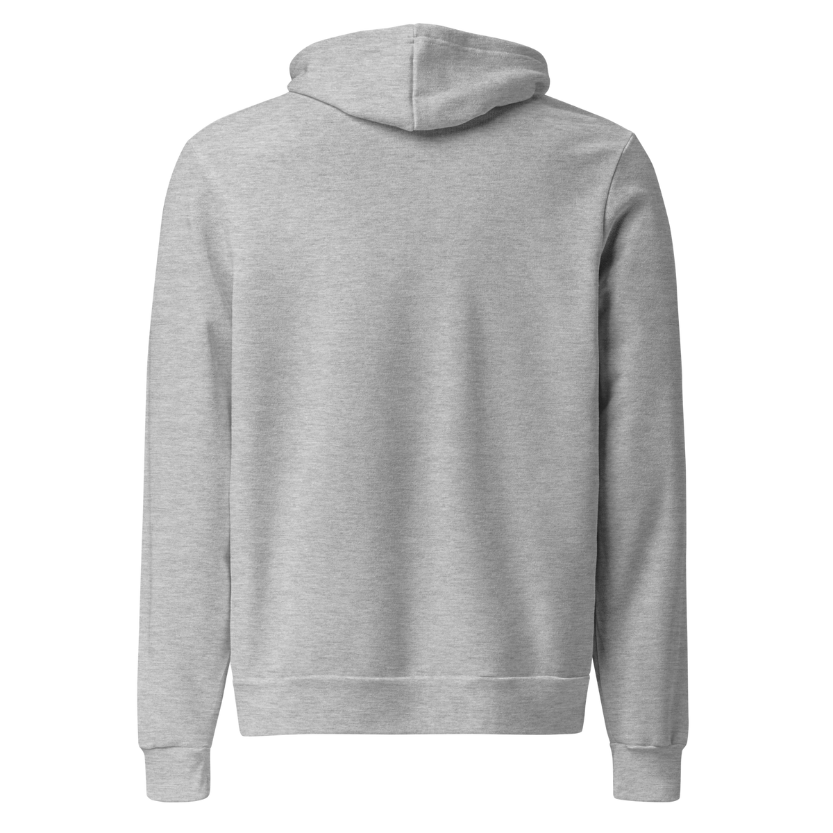 Off Duty Men's Hoodie in Athletic Heather, back view