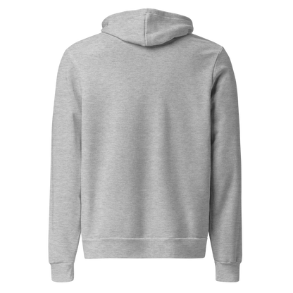 Off Duty Men's Hoodie in Athletic Heather, back view