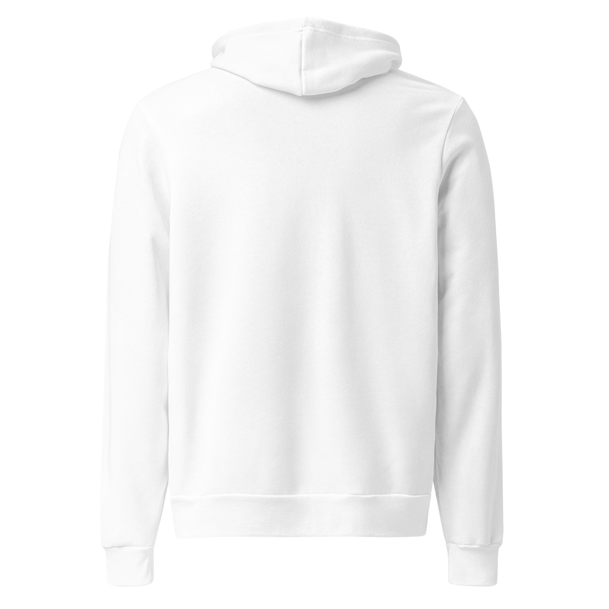 Off Duty Men's Hoodie in White, back view
