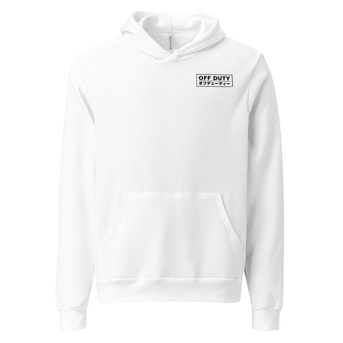 Off Duty Men's Hoodie in White, front view