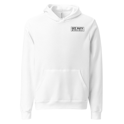 Off Duty Men's Hoodie in White, front view