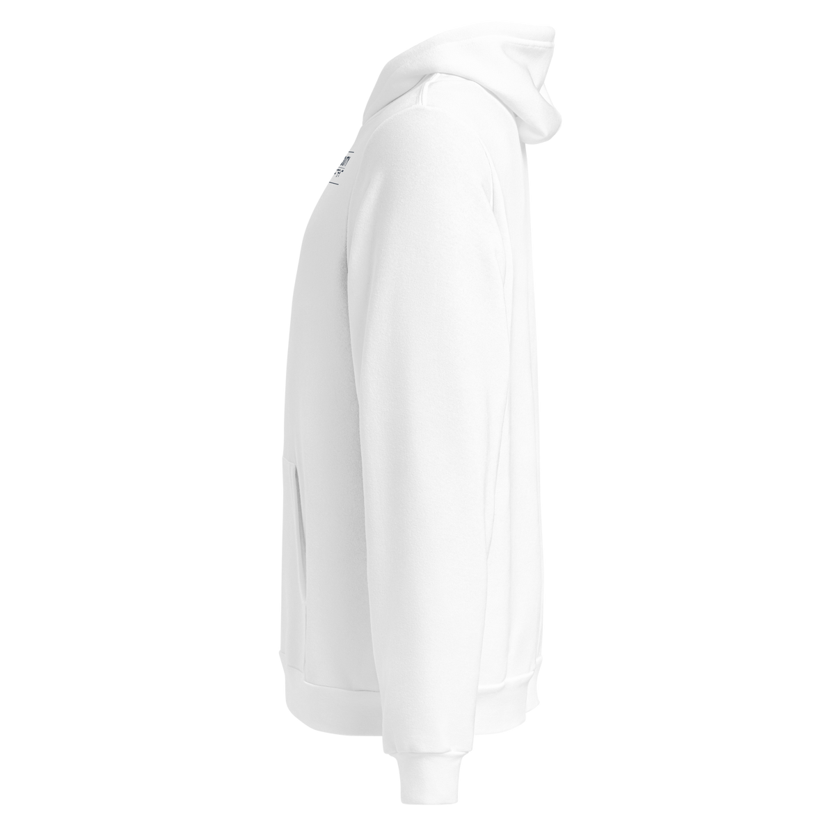 Off Duty Men's Hoodie in White, left side view