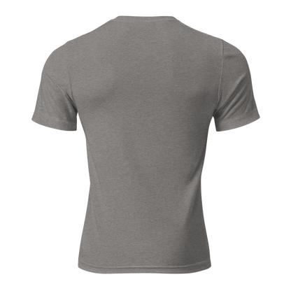 Off Duty Men's Triblend Tee in Gray, back view