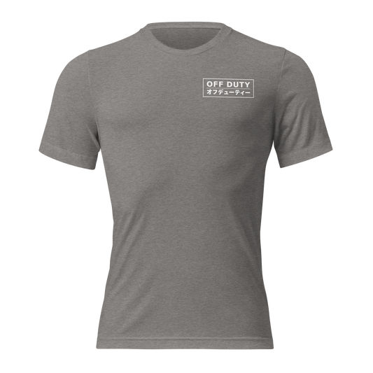 Off Duty Men's Triblend Tee in Gray, front view