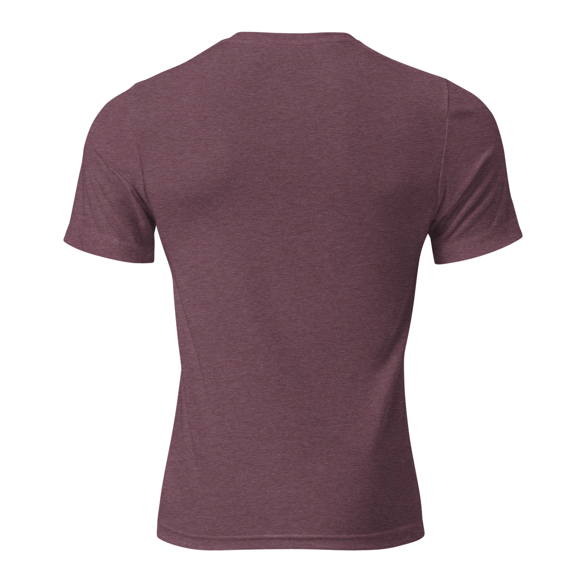 Off Duty Men's Triblend Tee in Red, back view