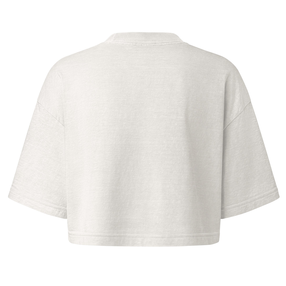 Off Duty Women's Crop Top in Vintage White, back view